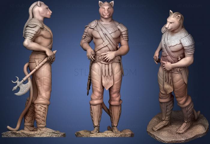 3D model Khajiit Warrior (STL)